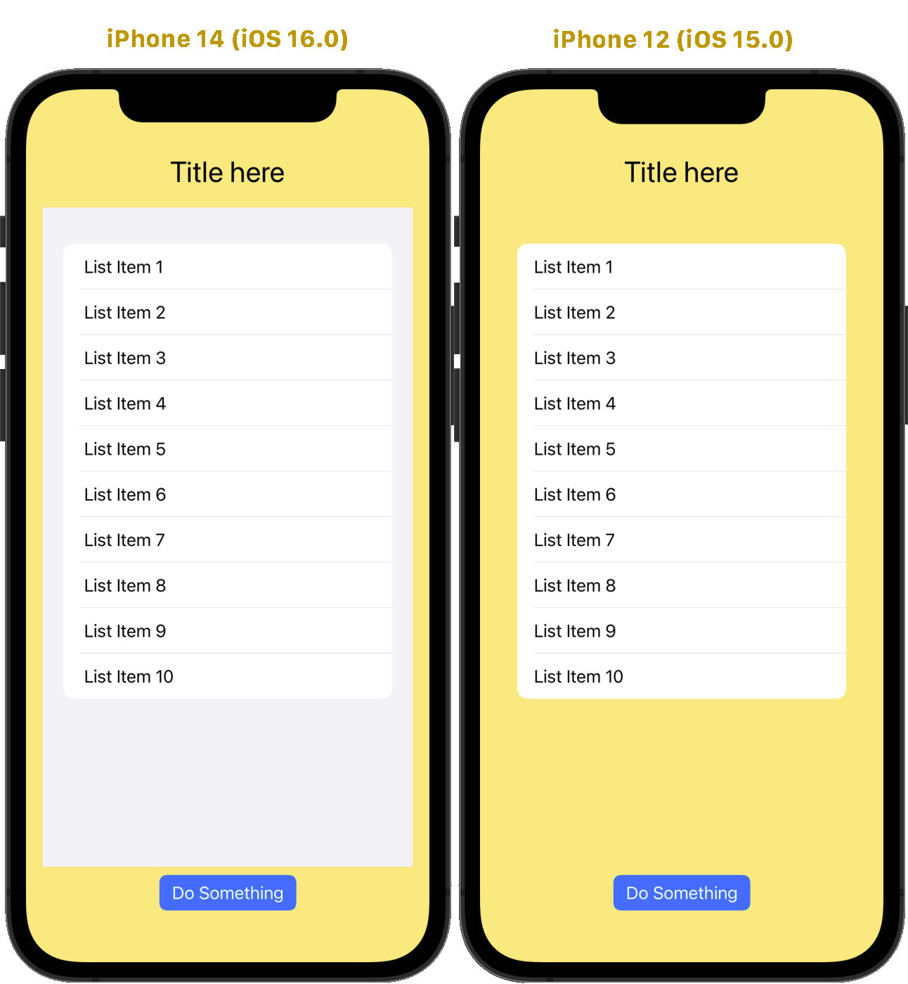 iOS 15 UITableView modification applied